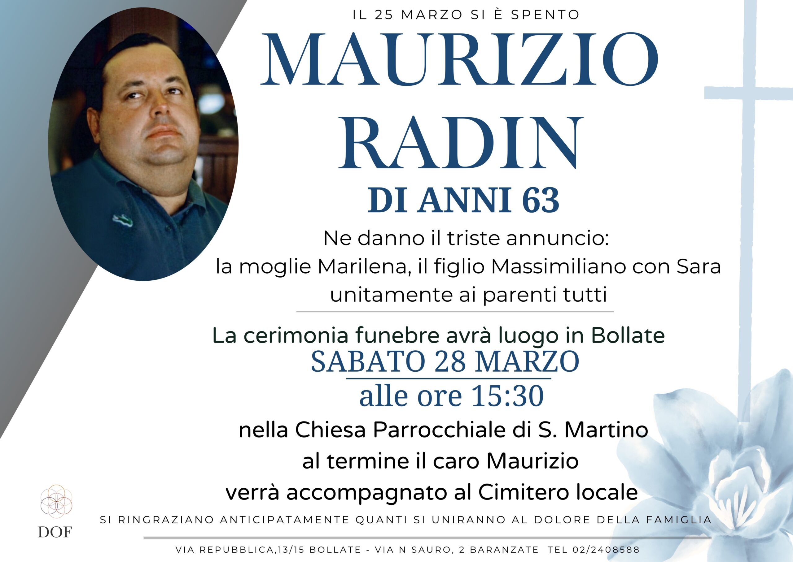 Necrologio di maurizio radin