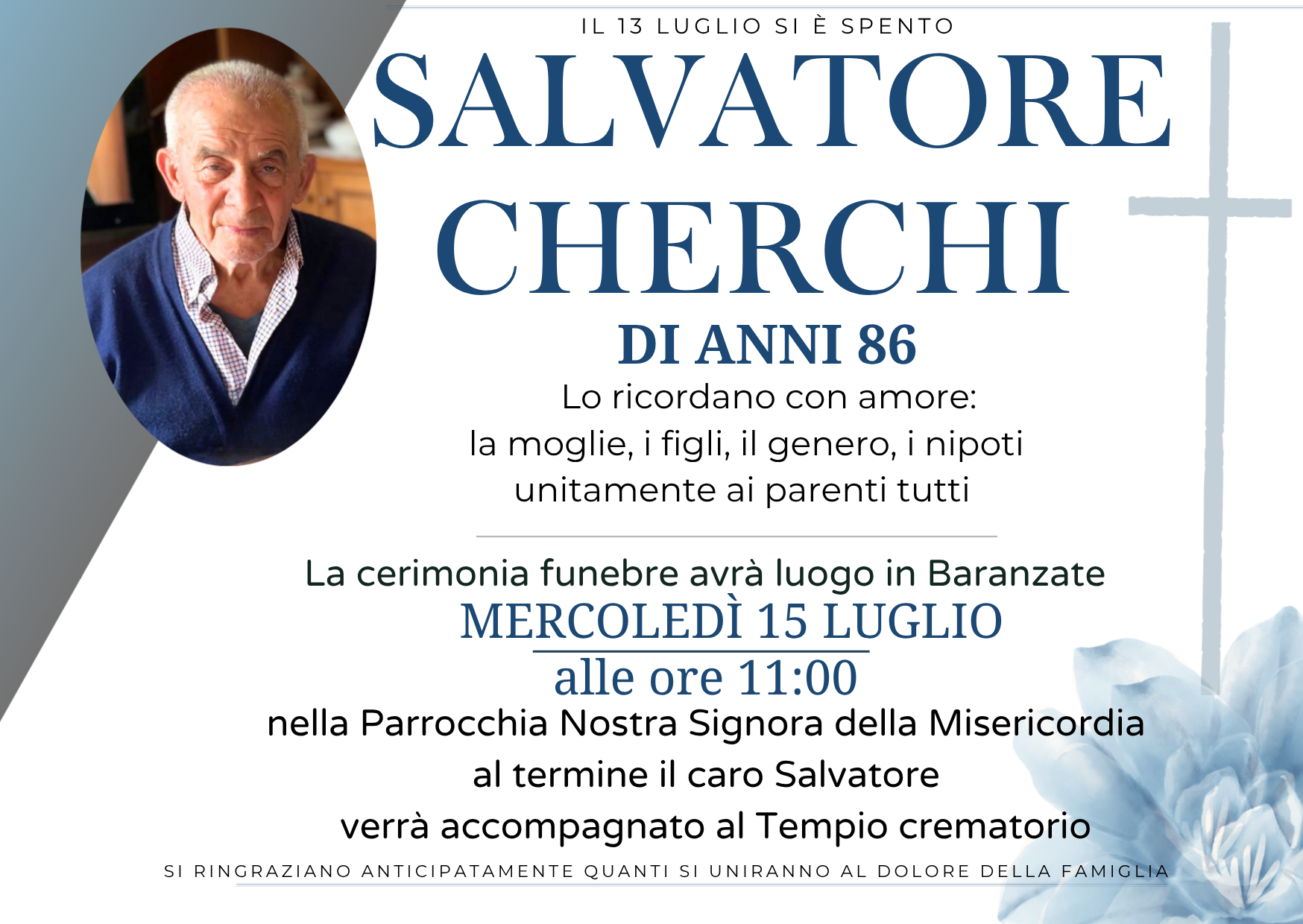 Necrologio di salvatore cherchi