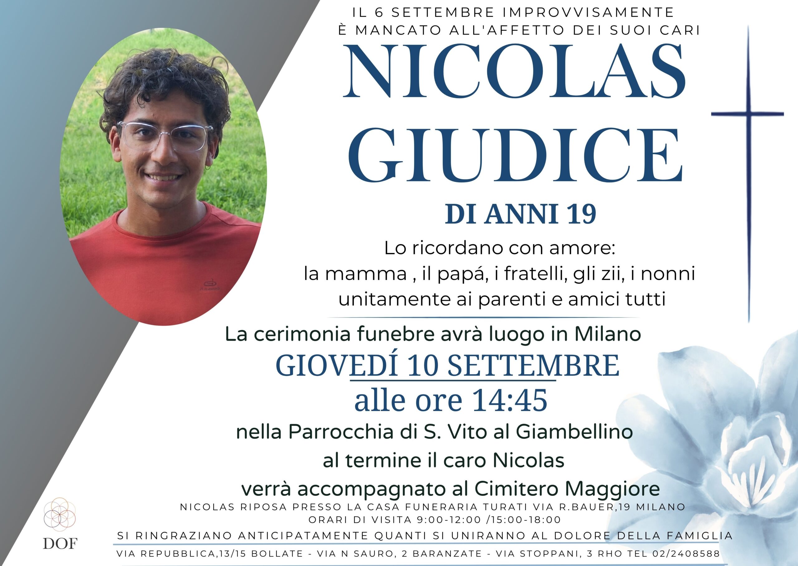 Necrologio di Nicolas Giudice